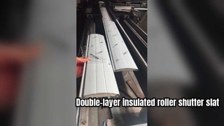 Double-layer insulated roller shutter slat