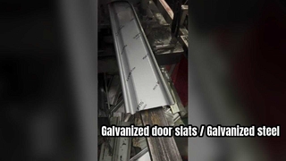 Galvanized door slats / Galvanized steel slats